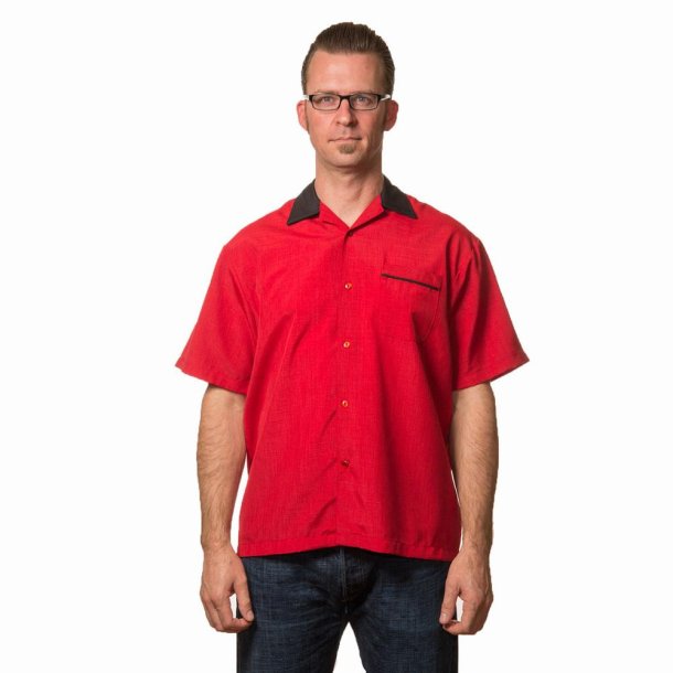 Bowler skjorte i rød