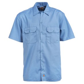 Dickies Relaxed Fit Workshirt kortrmet Gulf blue