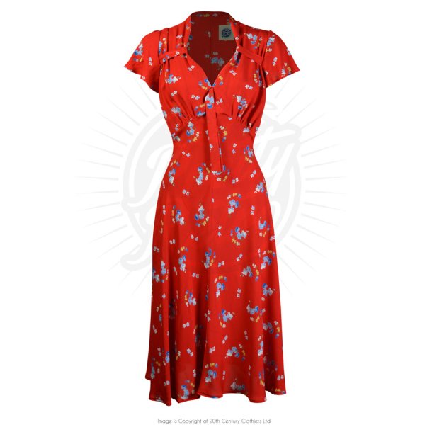 Pretty Retro Tea kjole - Kvinder - Rockahula