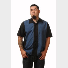 Steady Clothing Blue Panel skjorte