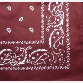 Bandana Bourgogne Paisley
