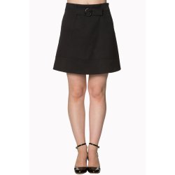 A-line kort 60er minisk�rt i sort