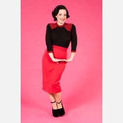 Miss Candyfloss Adelin Rose pencil skirt