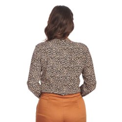 Animal Attract skjortebluse Leopard