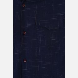 Adam Crosshatch Skjorte Navy
