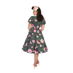 Amour 50er swingkjole med roser