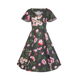 Amour 50er swingkjole med roser