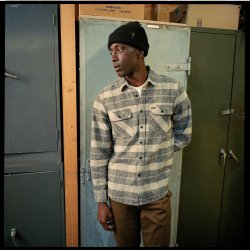 Brixton Bowery Heavy Weight Flannel charcoal