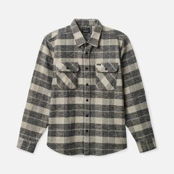 Brixton Bowery Heavy Weight Flannel charcoal