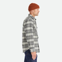 Brixton Bowery Heavy Weight Flannel charcoal