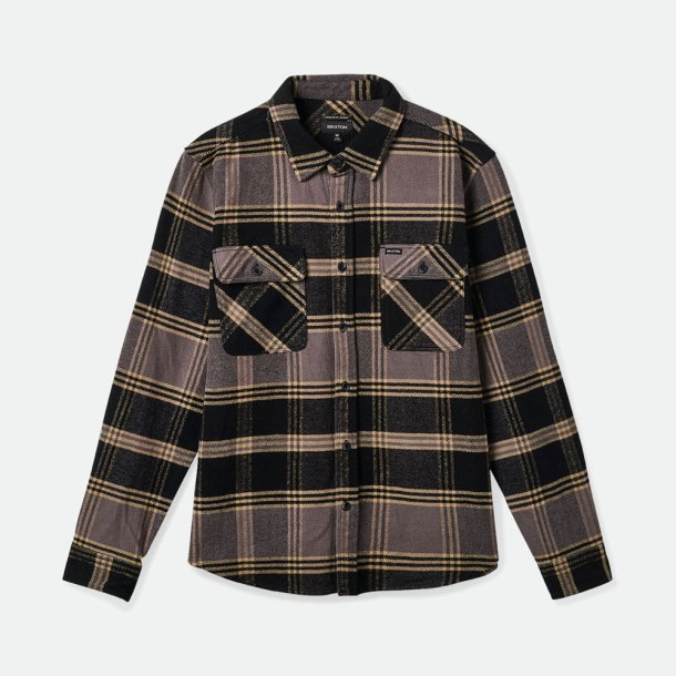 Brixton Bowery Heavy Weight Flannel Black/Beige