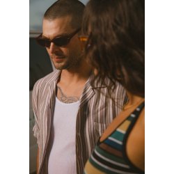 Brixton Bunker Twisted Stripe Robust Red