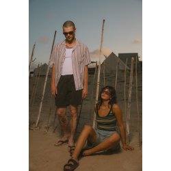 Brixton Bunker Twisted Stripe Robust Red