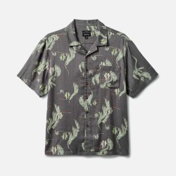 Brixton Bunker Slub S/S Woven Washed Black