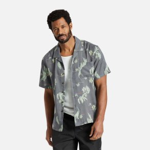 Brixton Bunker Slub S/S Woven Washed Black