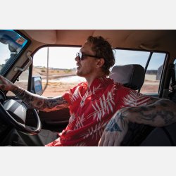 Brixton Charter Aloha Red Palm