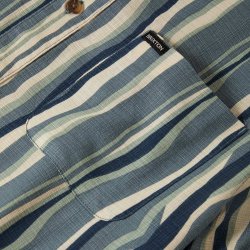 Brixton Cru Slub Stripe Basalt Blue