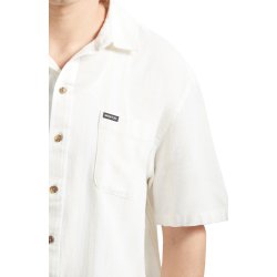 Brixton Cru Striped Dobby Off white