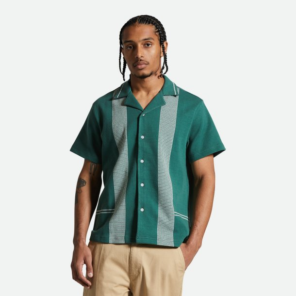 Brixton Bunker Jacquard Green