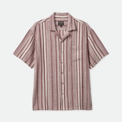 Brixton Bunker Seersucker Cranberry