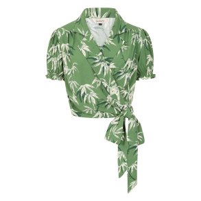Bamboo sl-om bluse i grn