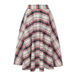 Cary Boat Checks swing nederdel 