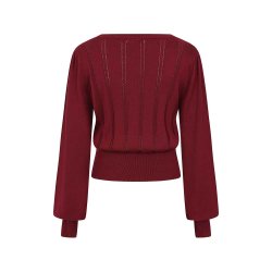 Angel Pointelle striktr�je i burgundy