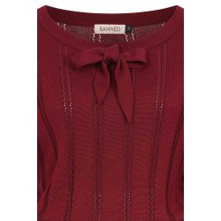 Angel Pointelle striktr�je i burgundy