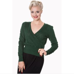 Basic Instinct top med wrap effekt grn