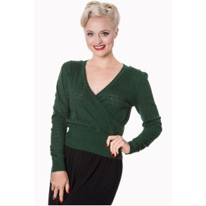 Basic Instinct top med wrap effekt grn