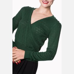 Basic Instinct top med wrap effekt grn