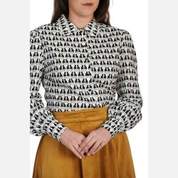 Cat Queen skjortebluse