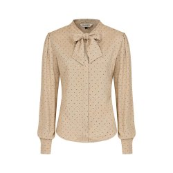 Banned Retro Daphine skjortebluse med prikker