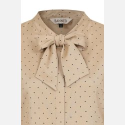 Banned Retro Daphine skjortebluse med prikker