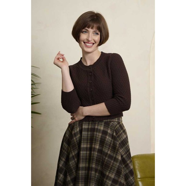 Fara Bomulds cardigan Brown