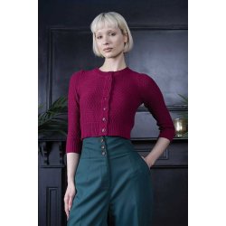 Fara Bomulds cardigan Burgundy