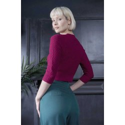 Fara Bomulds cardigan Burgundy