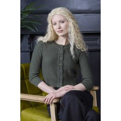 Fara Bomulds cardigan Olive Green