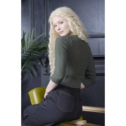 Fara Bomulds cardigan Olive Green