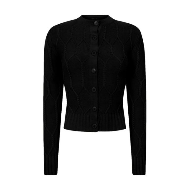 Midnight Daze Bomulds cardigan Black