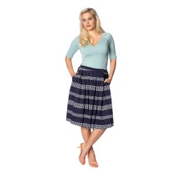 Sail Away Pleats swing nederdel 