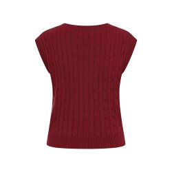 Banned Retro Gina strikket vest burgundy