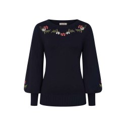 Banned Retro Carla Romantic  jumper navy