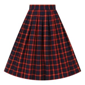 Christmas Check Swing nederdel Rd