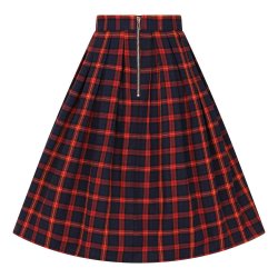 Christmas Check Swing nederdel Rd