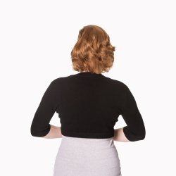 Hudson klassisk sort bolero