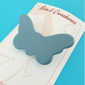 Penelope Dusty Blue sommerfugl broche