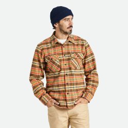 Brixton Bowery Heavy Weight Flannel Desert Palm