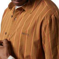 Brixton Cru Stripe Burnt Copper