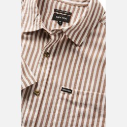 Brixton Charter Herringbone Stripe Off white/Bison